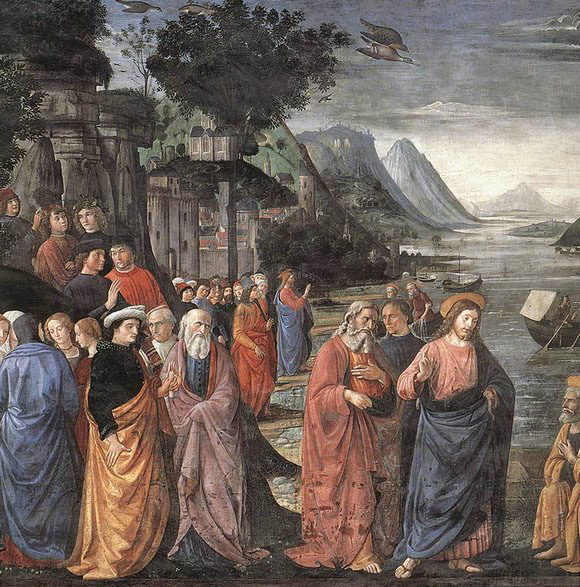 GHIRLANDAIO, Domenico Calling of the First Apostles